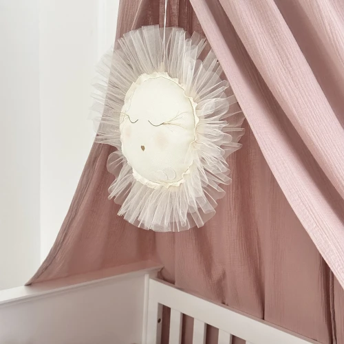 Muselin organic cotton canopy Dusty pink