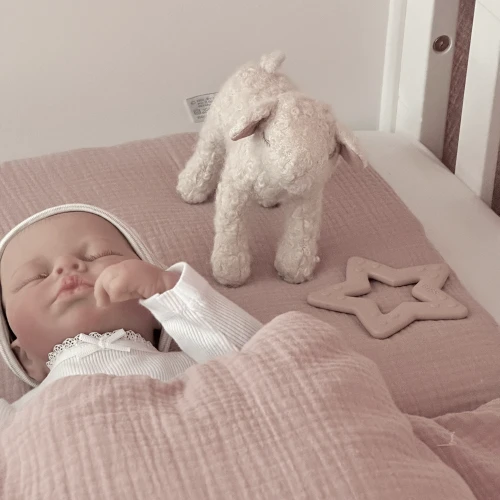 Muslin newborn bedding set Dusty pink