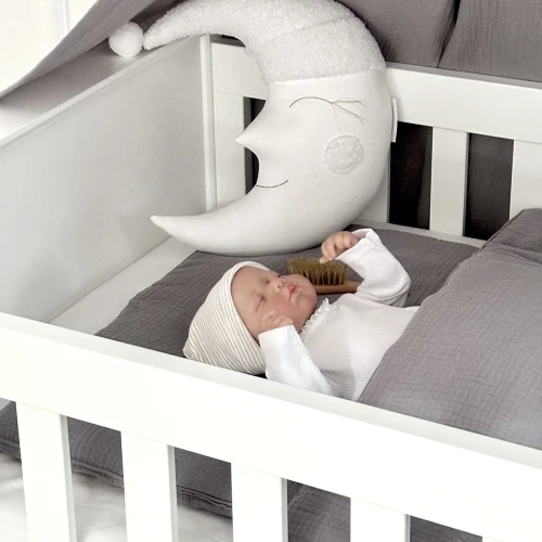 Muślinowa pościel niemowlęca z bawełny organicznej Shark