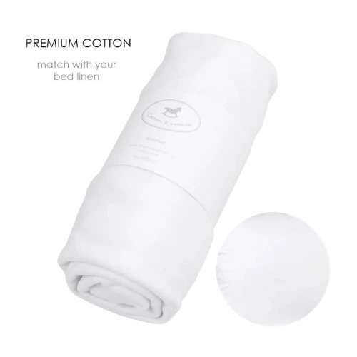 Minimal White Fitted Sheet Made to Measure