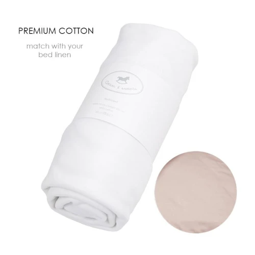 Prześcieradło Minimal Dusty pink na wymiar 