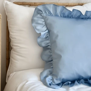 Pillowcase with ruffles Margaret Blue