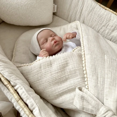 Muslin Bubble Baby horn Natural