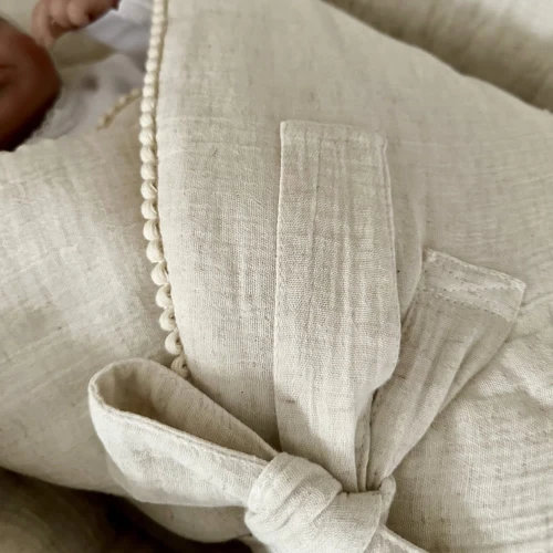 Muslin Bubble Baby horn Natural