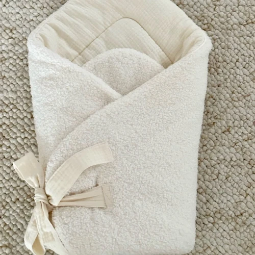 Rożek niemowlęcy Boho boucle Waniliowy