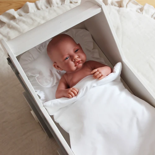 Doll Bedding Set White