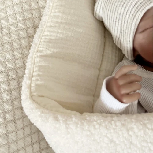 Rożek niemowlęcy Boho boucle Waniliowy