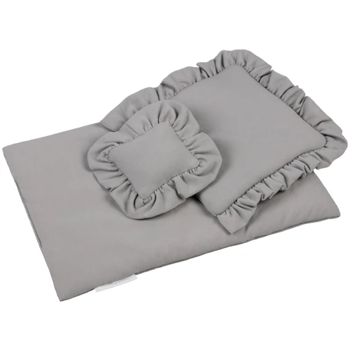 Doll bedding Set Light Grey