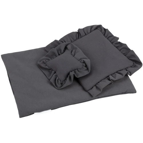 Pościel dla lalki Grafit