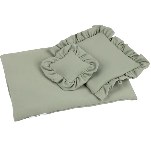 Doll bedding Set Basic - Sage green