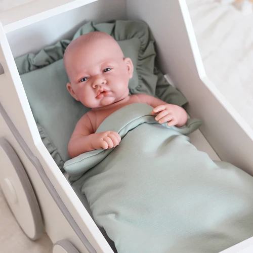 Doll bedding Set Basic - Sage green