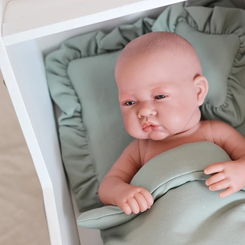 Doll bedding Set Basic - Sage green