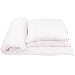 Pościel dla dorosłych 160x200 Stripes bez wypełnienia  Pudrowy róż