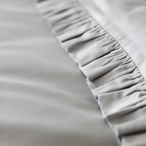 Bedclothes SG 160x200 with ruffles Adult two pillowcases included Grey