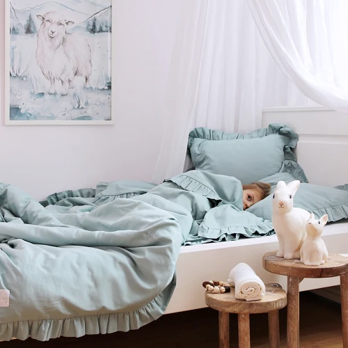 Bed linen stripes 160x200 Adult (without filling) Silit green