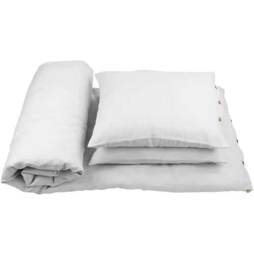 Linen bed linen Adult 140x200- non filled PN Light grey