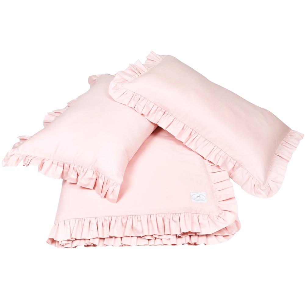 Bedclothes SG 140x200 with ruffles Adult two pillowcases included Blush - II quality (I)