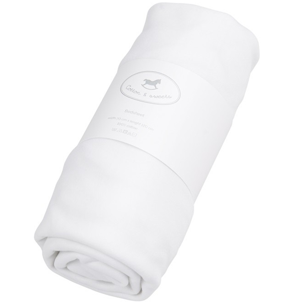 Bedsheet 60x120 White - II quality (I)