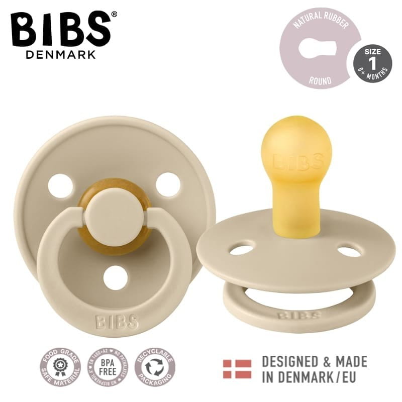 BIBS COLOUR VANILLA S Hevea Rubber Soothing Pacifier 