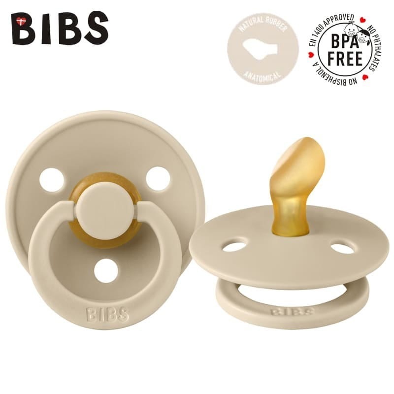 BIBS COLOUR ANATOMICAL VANILLA S Anatomical pacifier Hevea 