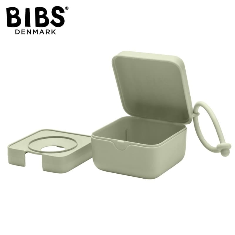 BIBS PACIFIER BOX SAGE 2 in 1 pacifier case and pacifier sterilization container