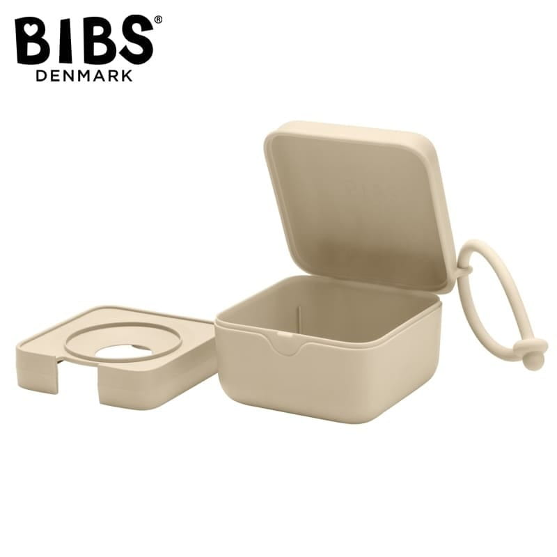 BIBS PACIFIER BOX VANILLA 2 in 1 pacifier case and pacifier sterilization container