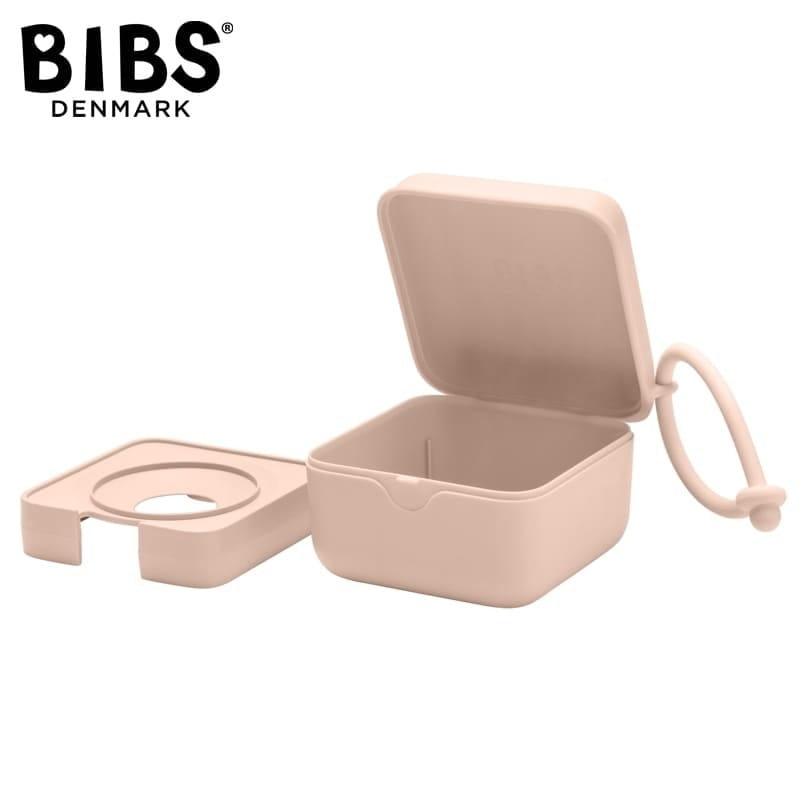 BIBS PACIFIER BOX BLUSH 2 in 1 pacifier case and pacifier sterilization container