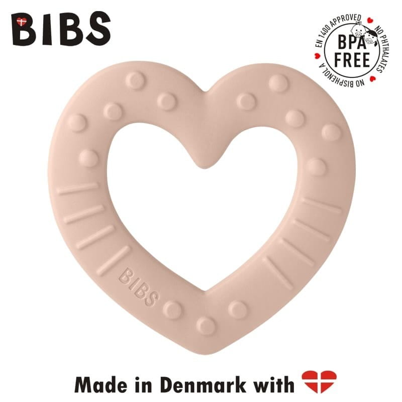 BIBS BABY BITIE HEART BLUSH baby teether